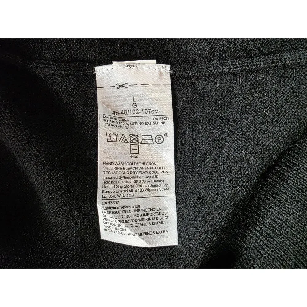 Banana Republic Merino Wool Crewneck Pullover Sweater Size Large